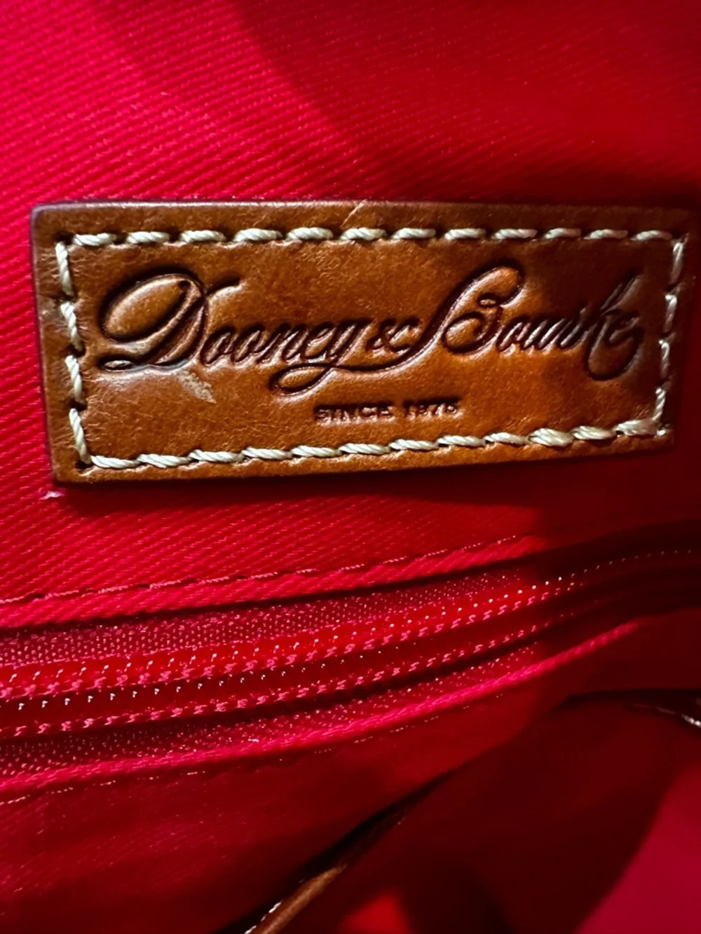 Dooney & Bourke Gray and Tan Satchel